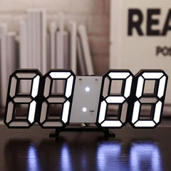 3D LED Digital Clock | Wall Desk Alarm Auto-Dimming