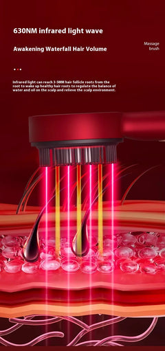 Electric Massage Comb with Red Light Therapy | Hair Growth Scalp Care