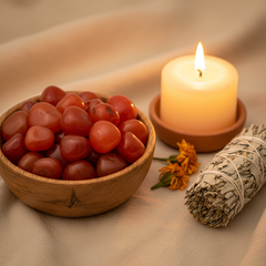 Carnelian Tumbled Stones Lifestyle