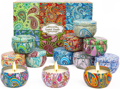 Sacred Calm Candle Set – 12-Piece Aromatherapy Gift Collection