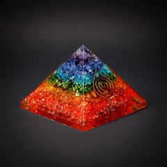 Chakra Orgone Pyramid – Close-Up
