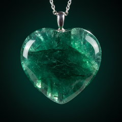 Close-up Green Aventurine Necklace