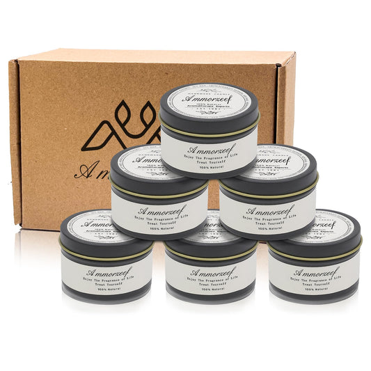 Luxury Soy Wax Candle Gift Set – 6 Fragrances with Wooden Wicks