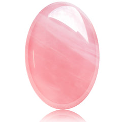 Rose Quartz Palm Stone — 2.4" Polished Crystal for Meditation & Everyday Use