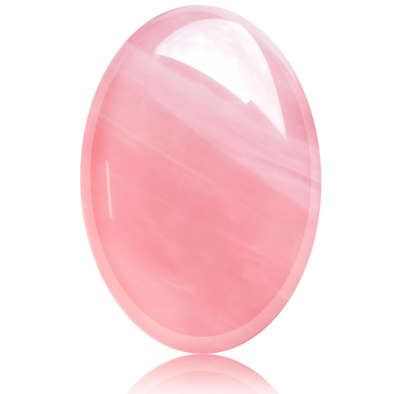 Rose Quartz Palm Stone — 2.4