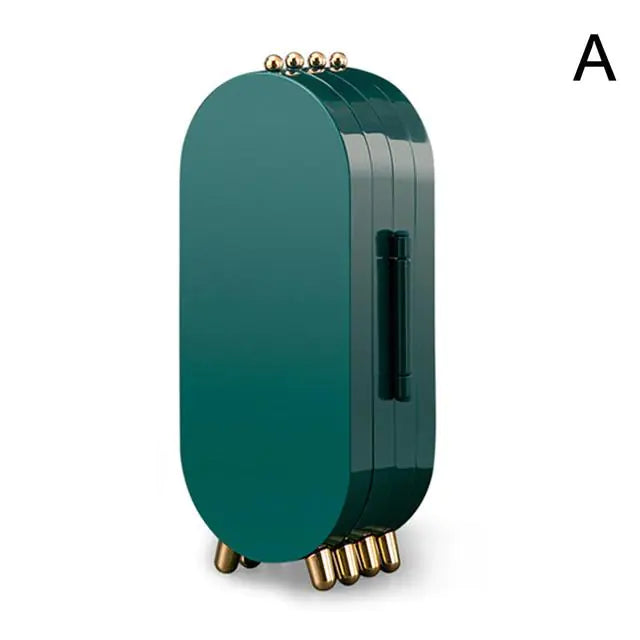 Retro Jewelry Storage Box - Foldable Organizer Case