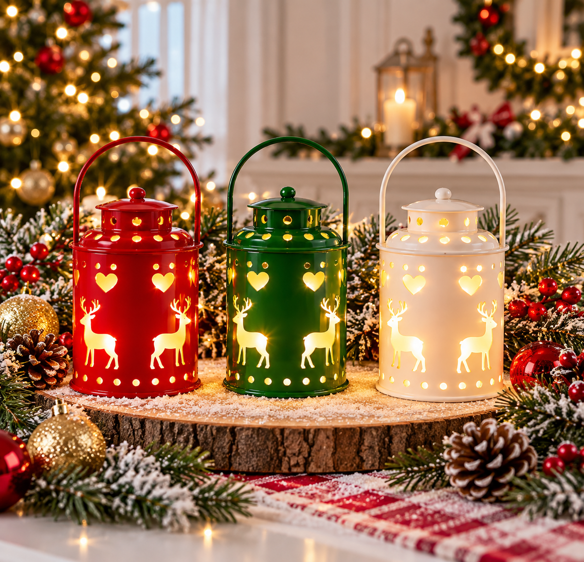 Christmas LED Candle Lantern – Festive Holiday Light