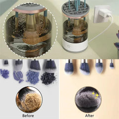 Electric Makeup Brush Cleaner | Automatic Spinning Dryer