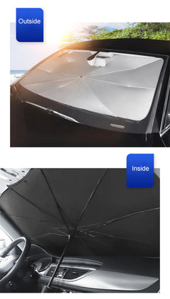 Car Windshield Sun Shade | Foldable Umbrella Front Window Cover