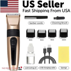 Professional Hair Clippers | Cordless Trimmer Cutting Kit
