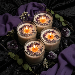 Lavender Crystal Candles – Lifestyle