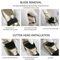 Professional Hair Clippers | Cordless Trimmer Cutting Kit