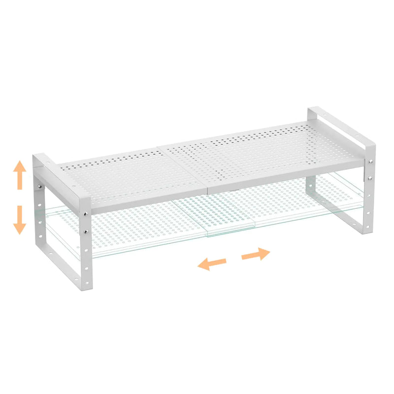 Expandable Cabinet Shelf Organizer | Stackable Storage Rack