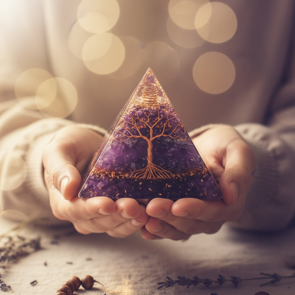 Orgone Pyramid Hands