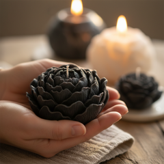 Peony Candle Hands