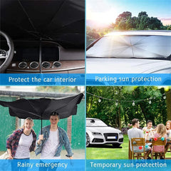 Car Windshield Sun Shade | Foldable Umbrella Front Window Cover