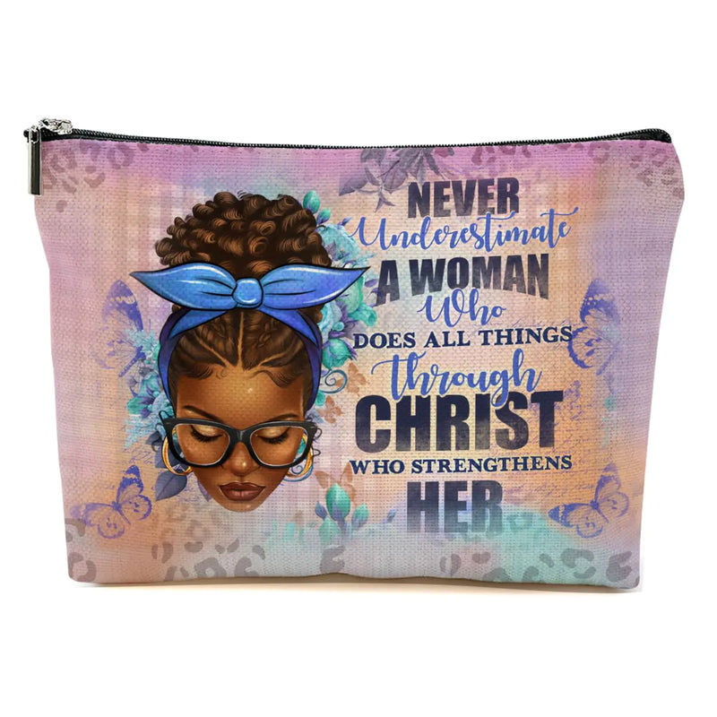 Christian Gifts for Women - Positive Affirmations Inspirational Makeup Bag