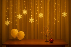 Snowflake Fairy Curtain Lights - Magical LED String Lights for Home & Events