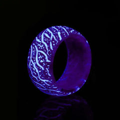 Magic Forest Glow-in-the-Dark Crackle Ring | Luminous Jewelry