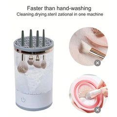 Electric Makeup Brush Cleaner | Automatic Spinning Dryer