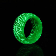 Magic Forest Glow-in-the-Dark Crackle Ring | Luminous Jewelry