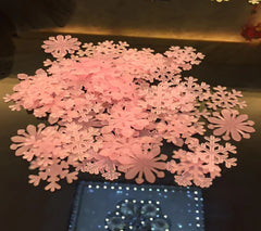 3D Glow-in-the-Dark Snowflake Wall Stickers - 50 Pack Winter Decor
