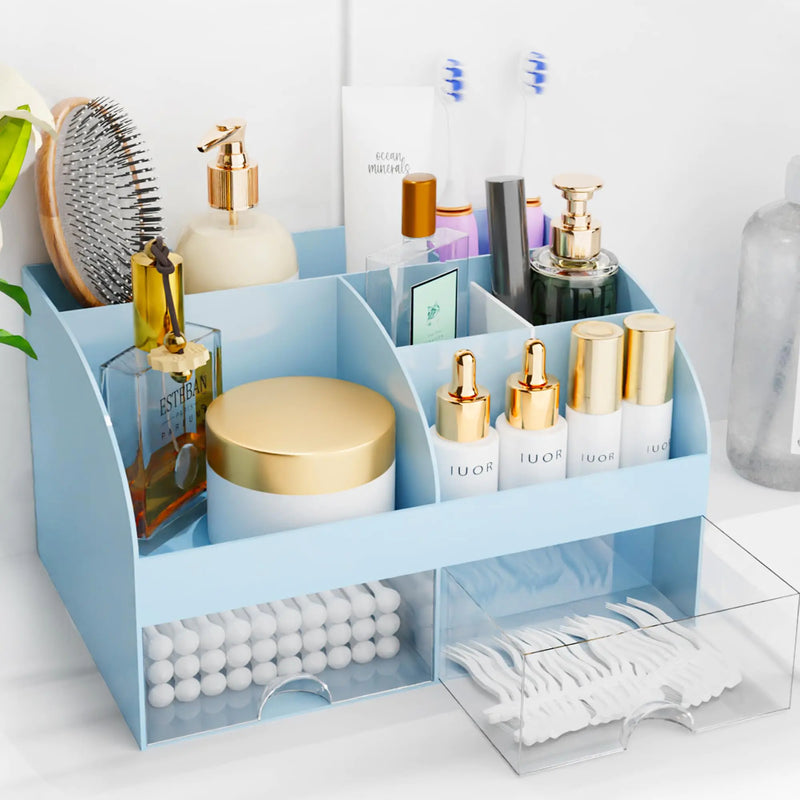 Makeup Organizer with Drawers - Cosmetic Storage for Vanity & Countertop